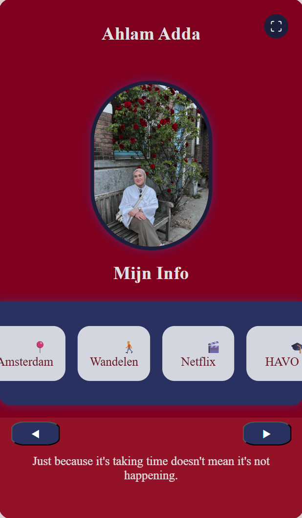 Visitekaartje Ahlam