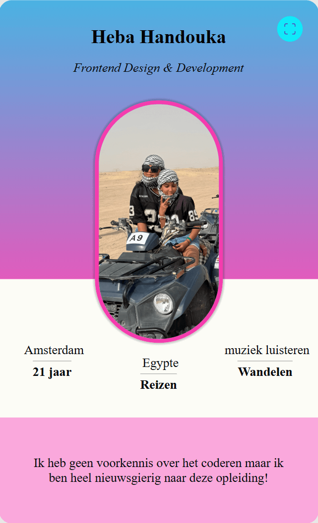 Visitekaartje Heba