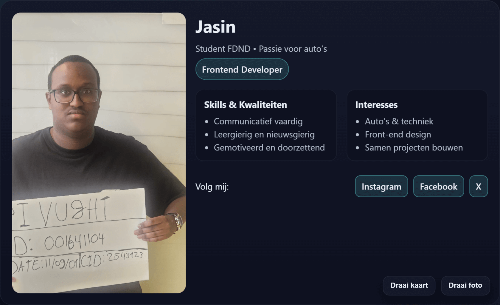 Visitekaartje Jasin