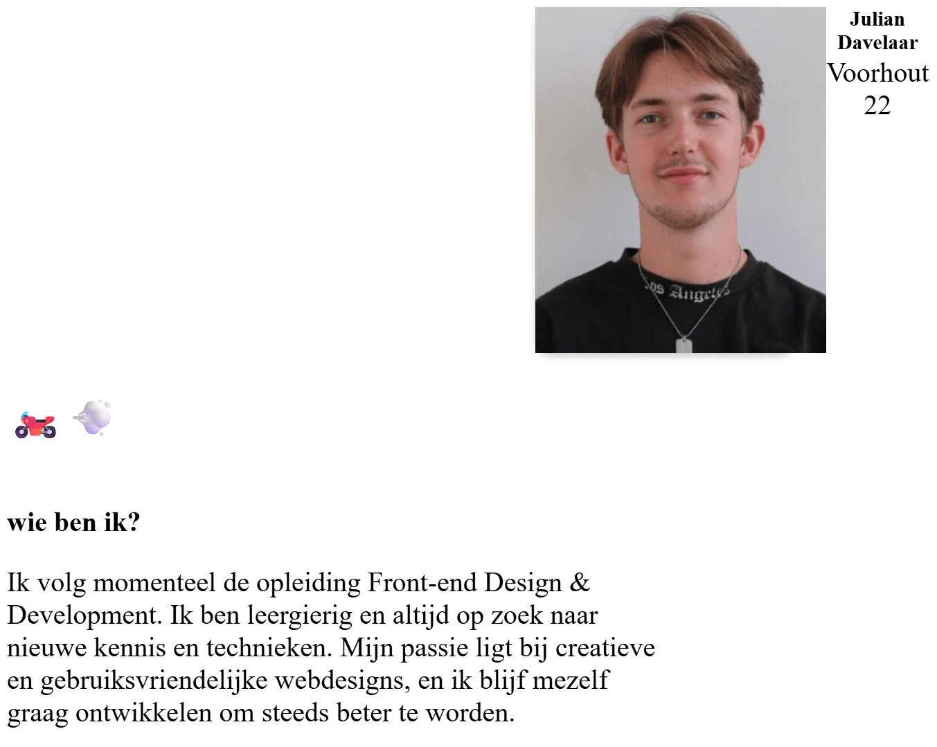 Visitekaartje Julian