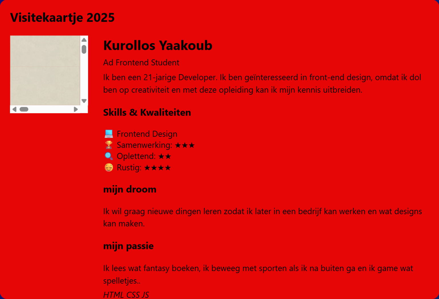 Visitekaartje Kurollos