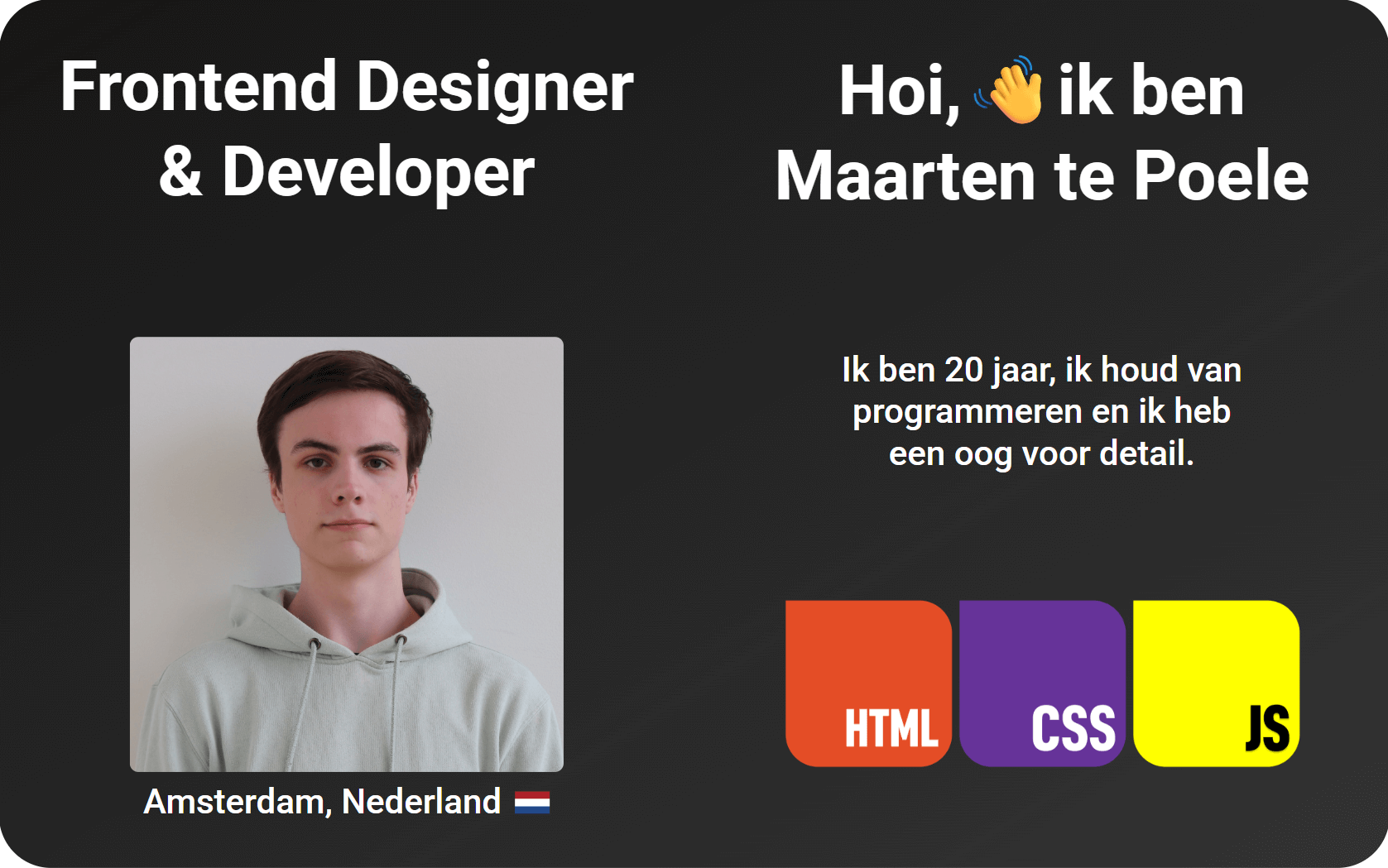 Visitekaartje Maarten